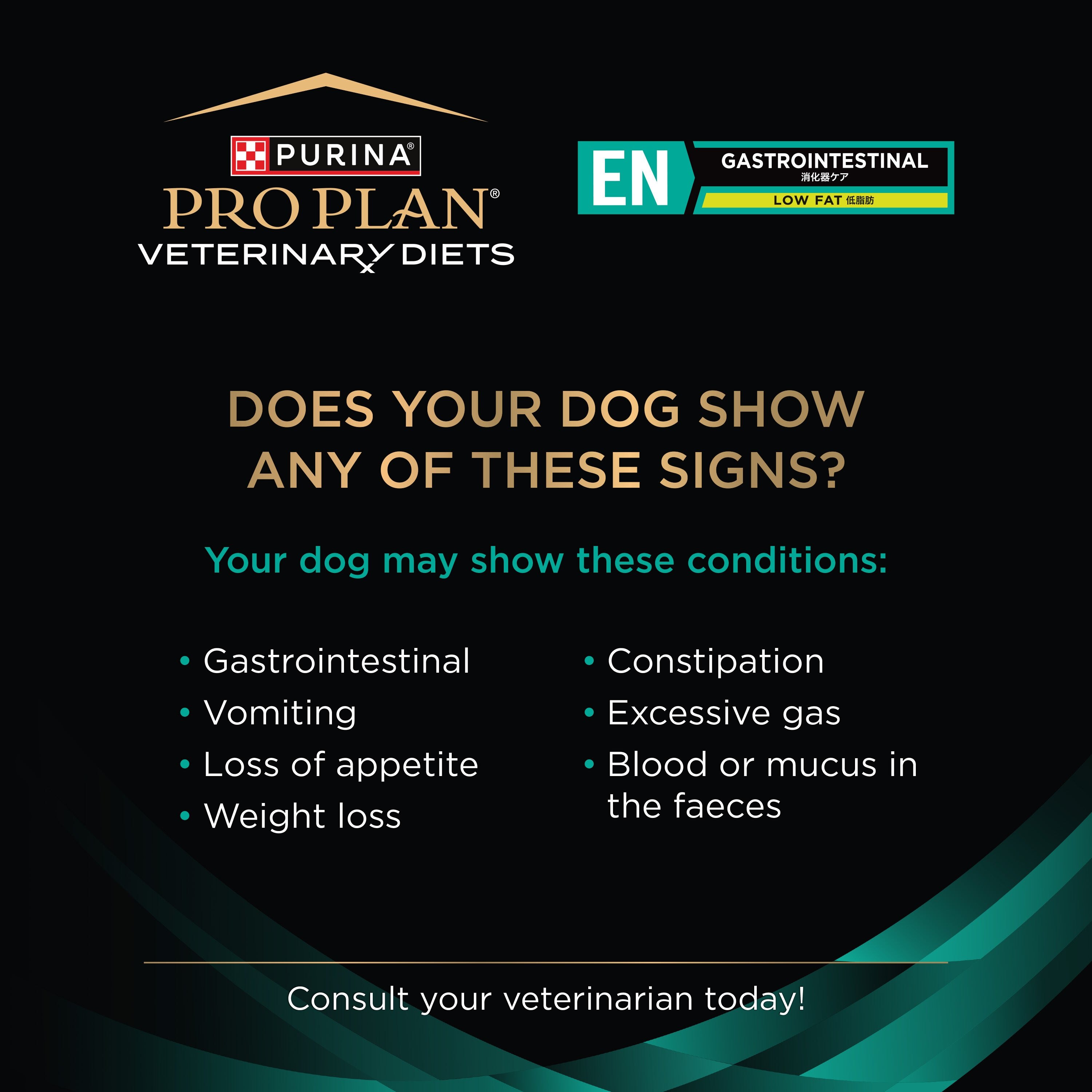 PRO PLAN® VETERINARY DIETS GASTROINTESTINAL LOW-FAT | Purina Singapore